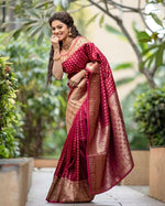 Soft Lichi Silk Saree with Jacquard Work – Traditional & Lightweight