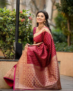 Soft Lichi Silk Saree with Jacquard Work – Traditional & Lightweight