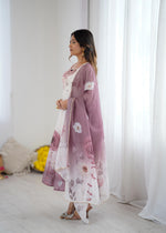 Premium Organza Silk Anarkali Set with Dupatta
