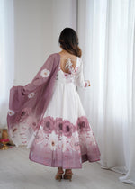 Premium Organza Silk Anarkali Set with Dupatta