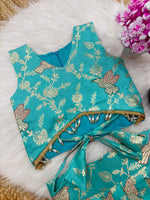 Kids Dola Silk Zari Work Lehenga Choli – Sparrow Collection | Festive & Wedding Wear