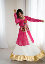 Premium Faux Georgette Designer Lehenga Choli with Digital Print & Gota Patti Work | Ready to Wear