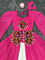 Premium Faux Georgette Designer Lehenga Choli with Digital Print & Gota Patti Work | Ready to Wear