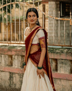 Poly Cotton Zari Weaving Lehenga Choli with Georgette Dupatta β Premium Festive Wear Set