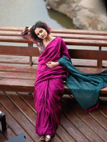 Mal Cotton Saree with Contrast Blouse & Pallu | Beautiful Latkans | Premium Quality