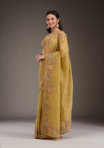 SARIKA Soft Crunchy Silk Saree with Elegant Multi-Thread Work & Piping Lace Border image 10