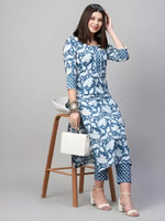 Puls Burry Slub Cotton Kurti with Pant Set | Women’s Festival & Daily Wear | Premium Quality