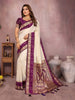 Sarangi - Pure Handloom Kalamkari Silk Saree with Zari Border & Grand Pallu | Sustainable Luxury