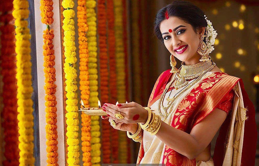 Soft Silk Saree with Rich Jacquard Border – Wedding & Party Wear image 1
