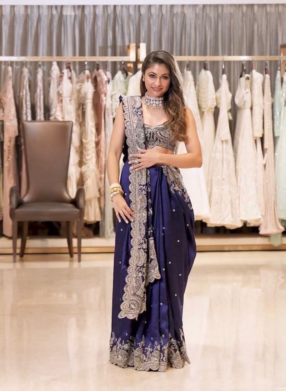 Radiant Rangoli Silk Saree with C Pallu & Embroidered Blouse. image 1