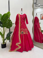 Elegant Natural Crepe Silk Lehenga Set with Beads & Sequin Work image 17