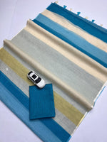 Plain Linen Saree with Digital Print & Fumka Latkan | With Bangaloiry Satin Blouse image 18