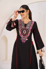 Elegant Reyon Kurti with Palazzo – Thread & Raal Mirror Work with Tassels image 12