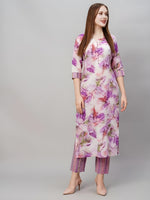 Shagun Women’s Slub Cotton Kurti with Pant | Festival Special Ethnic Wear Set | Premium Quality