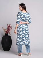 Puls Burry Slub Cotton Kurti with Pant Set | Women’s Festival & Daily Wear | Premium Quality