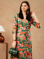 Panghat Slub Cotton Kurti with Pant Set | Womenβs Stylish Daily & Festive Wear