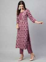 Zoya Women Kurti with Pant Set | Slub Cotton | Super Heavy Premium Quality