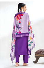 Roman Ringani Embroidery Lace Border Kurti with Pant & Dupatta Set | Festival Special Rayon Slub