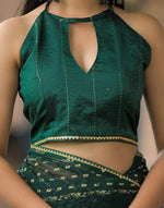 Rim-Zim Bandhani Georgette Silk Saree | Printed with Dori Work Border & Fancy Tapeta Blouse