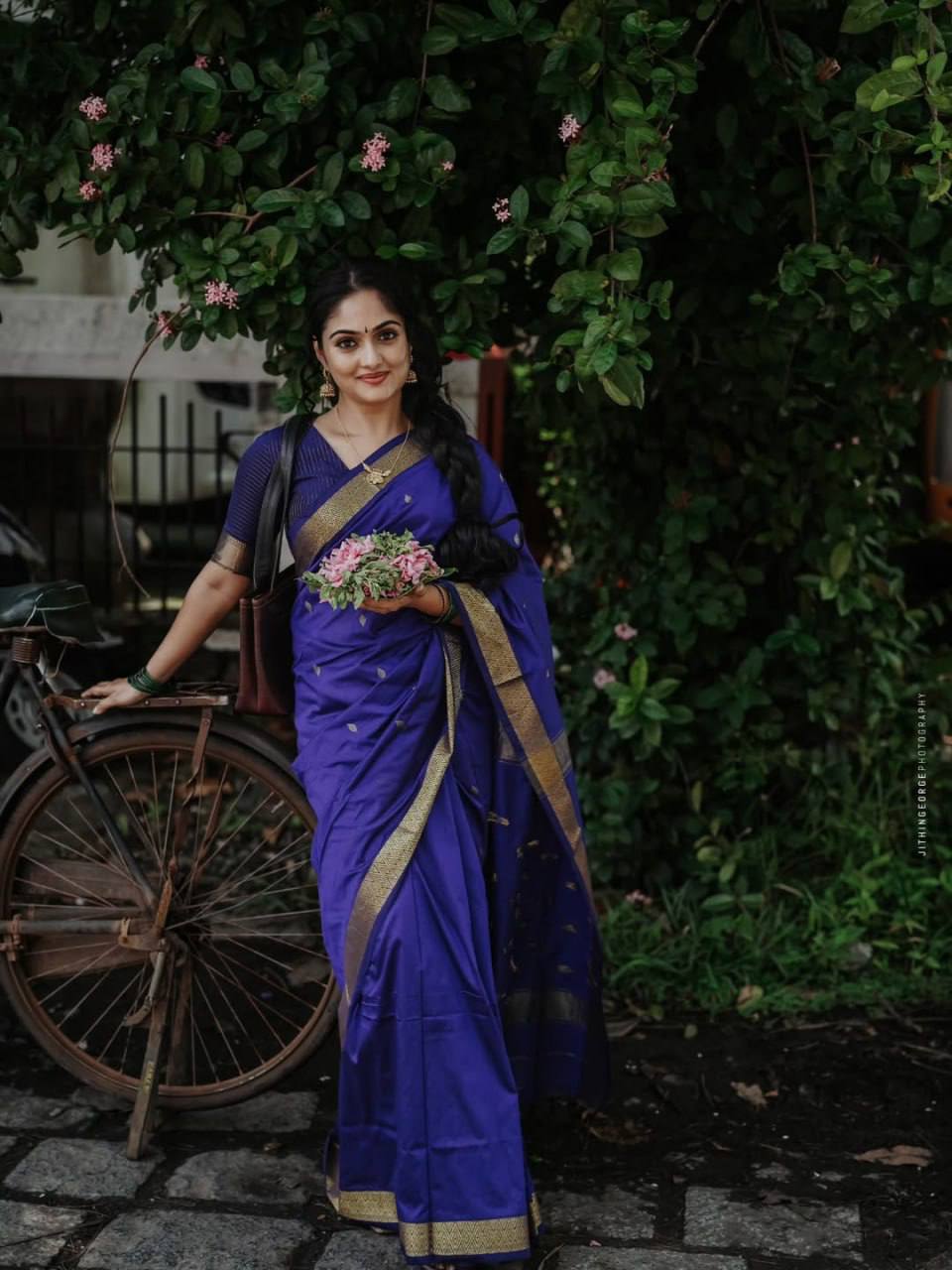 Meloni β New Lilan Soft Cotton Saree with Rich Weaving Blouse | Premium Quality