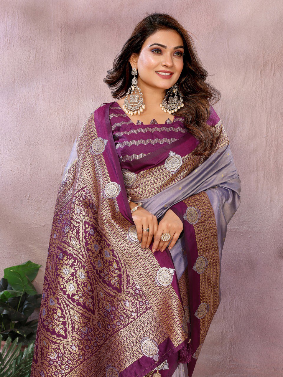 Sanmati - Pure Handloom Kalamkari Silk Saree with Zari Border & Grand Pallu | Premium Sustainable Saree