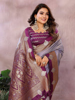 Sanmati - Pure Handloom Kalamkari Silk Saree with Zari Border & Grand Pallu | Premium Sustainable Saree