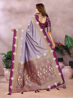 Sanmati - Pure Handloom Kalamkari Silk Saree with Zari Border & Grand Pallu | Premium Sustainable Saree