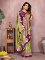Sanmati - Pure Handloom Kalamkari Silk Saree with Zari Border & Grand Pallu | Premium Sustainable Saree