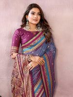 Sndar - Pure Handloom Kalamkari Silk Saree with Zari Border & Grand Pallu | Premium Sustainable Fashion