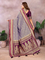 Sndar - Pure Handloom Kalamkari Silk Saree with Zari Border & Grand Pallu | Premium Sustainable Fashion