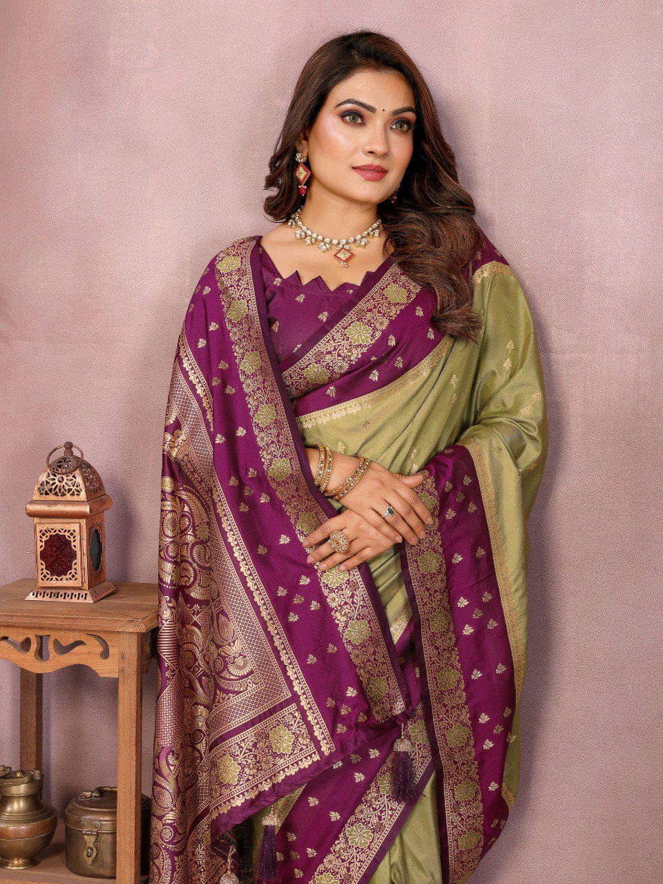 Sarangi - Pure Handloom Kalamkari Silk Saree with Zari Border & Grand Pallu | Sustainable Luxury