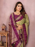 Sarangi - Pure Handloom Kalamkari Silk Saree with Zari Border & Grand Pallu | Sustainable Luxury