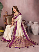 Sarangi - Pure Handloom Kalamkari Silk Saree with Zari Border & Grand Pallu | Sustainable Luxury
