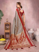 Sarangi - Pure Handloom Kalamkari Silk Saree with Zari Border & Grand Pallu | Sustainable Luxury