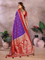 Sarangi - Pure Handloom Kalamkari Silk Saree with Zari Border & Grand Pallu | Sustainable Luxury
