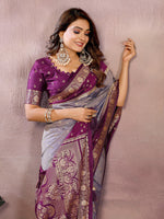 Sarangi - Pure Handloom Kalamkari Silk Saree with Zari Border & Grand Pallu | Sustainable Luxury