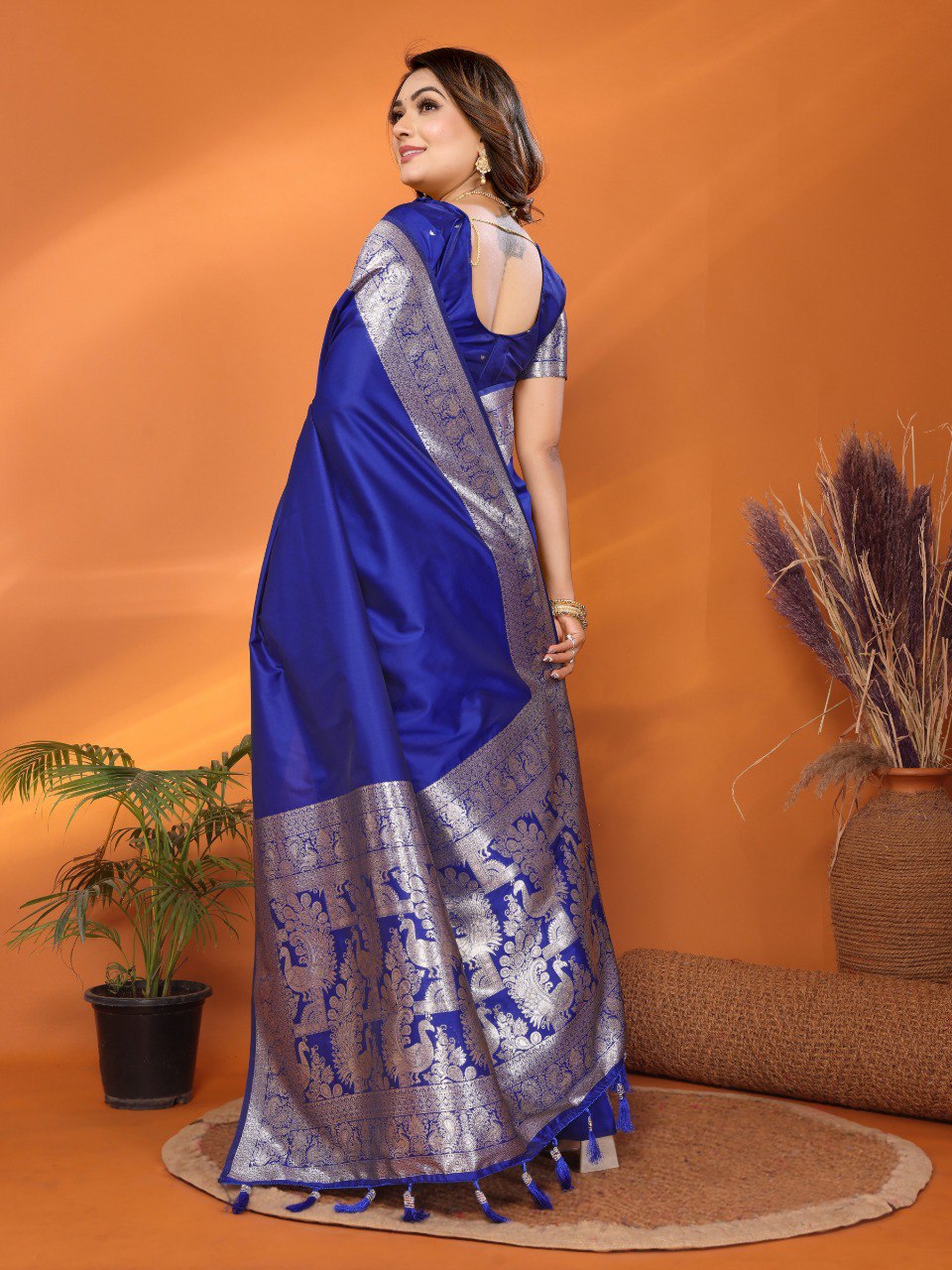 Ruby Collection - Premium Summer Banarasi Silk Saree with Gala Weaving | Wedding & Festive Wear