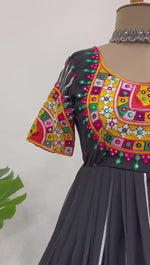 Navratri Special Faux Georgette Lehenga Set with Sequin Work