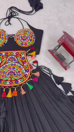 Designer Heavy Rayon Lehenga Choli with Real Mirror Work & Georgette Dupatta – Full Stitched
