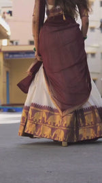 Poly Cotton Zari Weaving Lehenga Choli with Georgette Dupatta β Premium Festive Wear Set