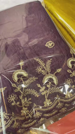 Gold Crush Designer Saree with Silver Embroidery & Sequin Work | Embroidered Blouse | Premium Ethnic Wear