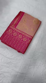 Soft Lichi Silk Saree with Rich Jacquard Border – Wedding & Party Wear