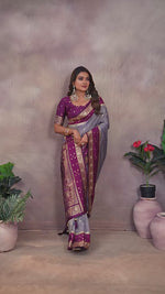 Sarangi - Pure Handloom Kalamkari Silk Saree with Zari Border & Grand Pallu | Sustainable Luxury