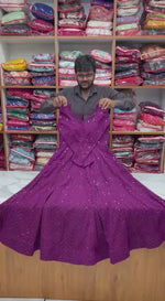 Premium Soft Fox Georgette Anarkali Set with Lucknowi Sequence Work – Dupatta & Pant Included