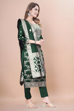 Zara Wine Jacquard Kurti with Pant & Dupatta Set | Free Size | Super Heavy Premium Quality