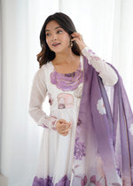 Premium Organza Silk Anarkali Set with Dupatta image 5