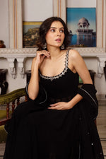 Faux Georgette 3-Piece Set with Real Mirror Work image 2