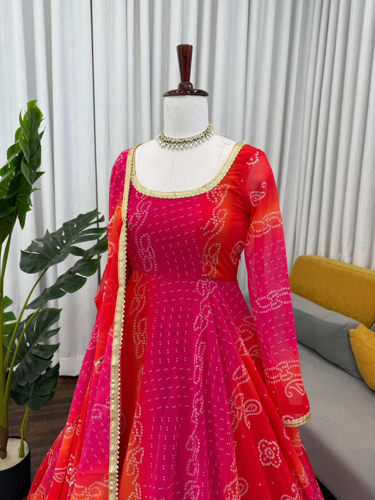 Premium Faux Georgette Anarkali 3-Piece Set with Dupatta image 7