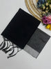 Pure Cotton Linen Saree with Silver Jari Weaving