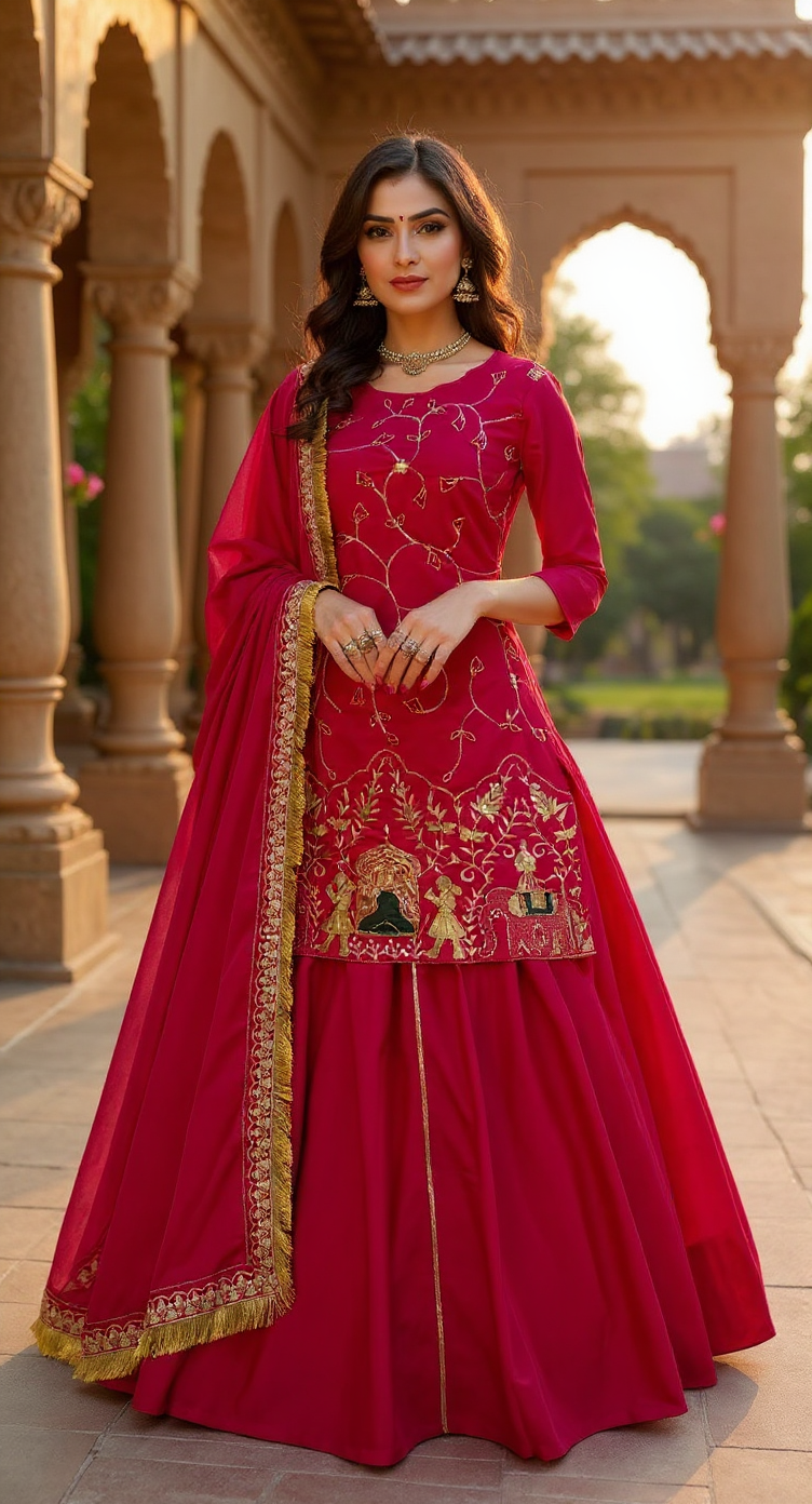 Elegant Natural Crepe Silk Lehenga Set with Beads & Sequin Work image 11